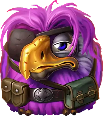 Pirots 5 hahmo Hank violetti lintu